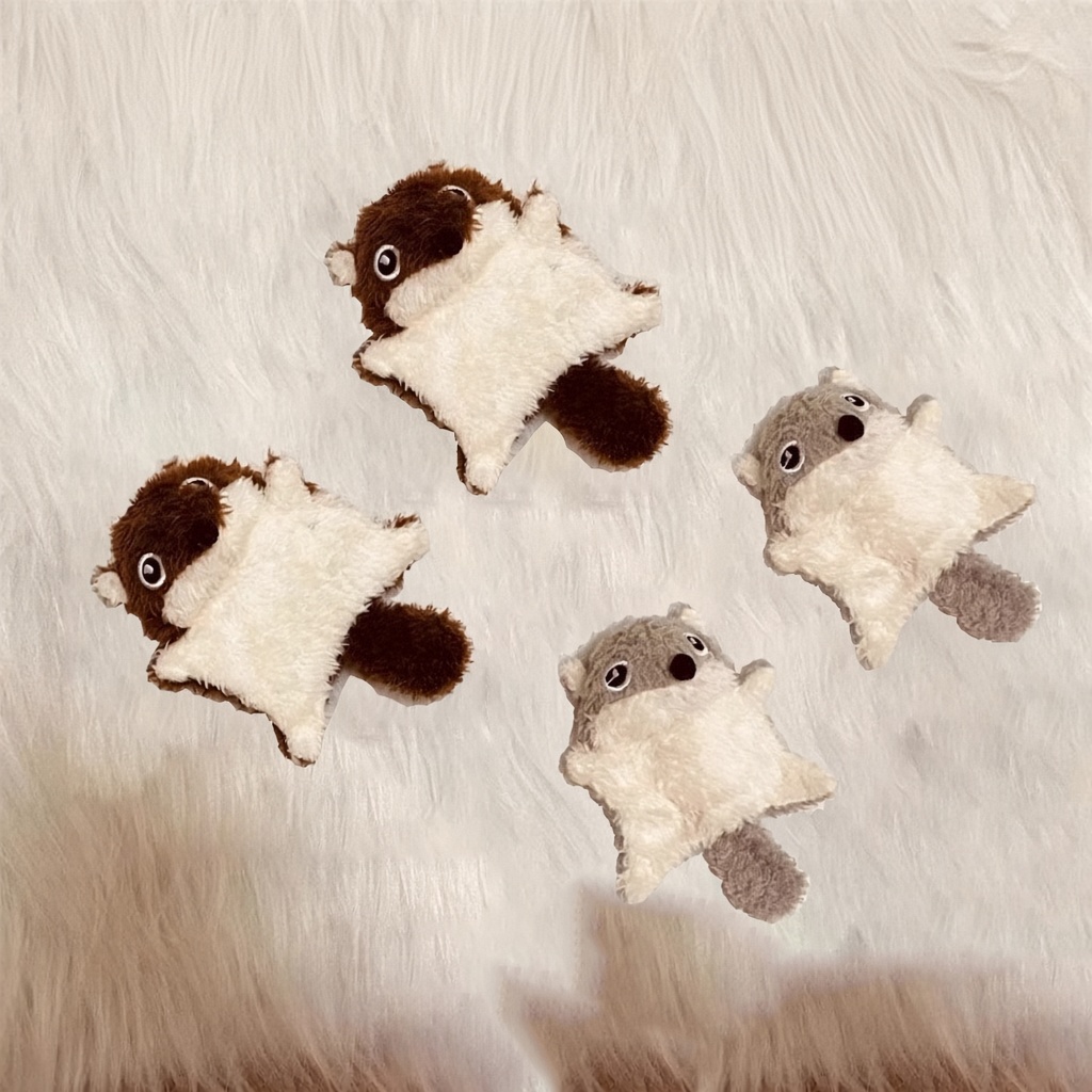 Crinkle Plush Flying Squirrel Toy