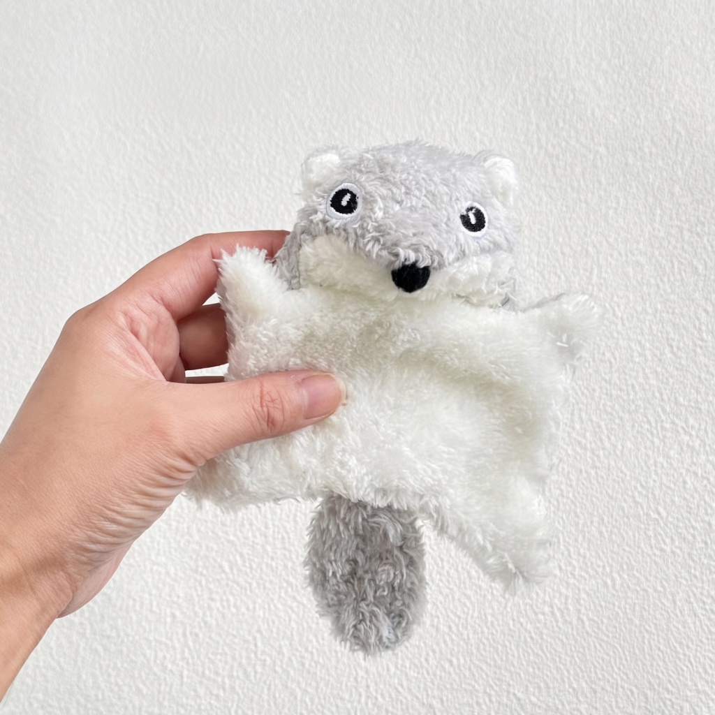 Crinkle Plush Flying Squirrel Toy