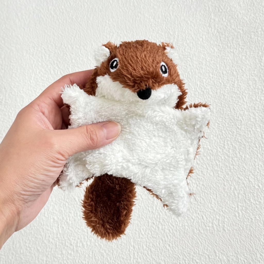Crinkle Plush Flying Squirrel Toy