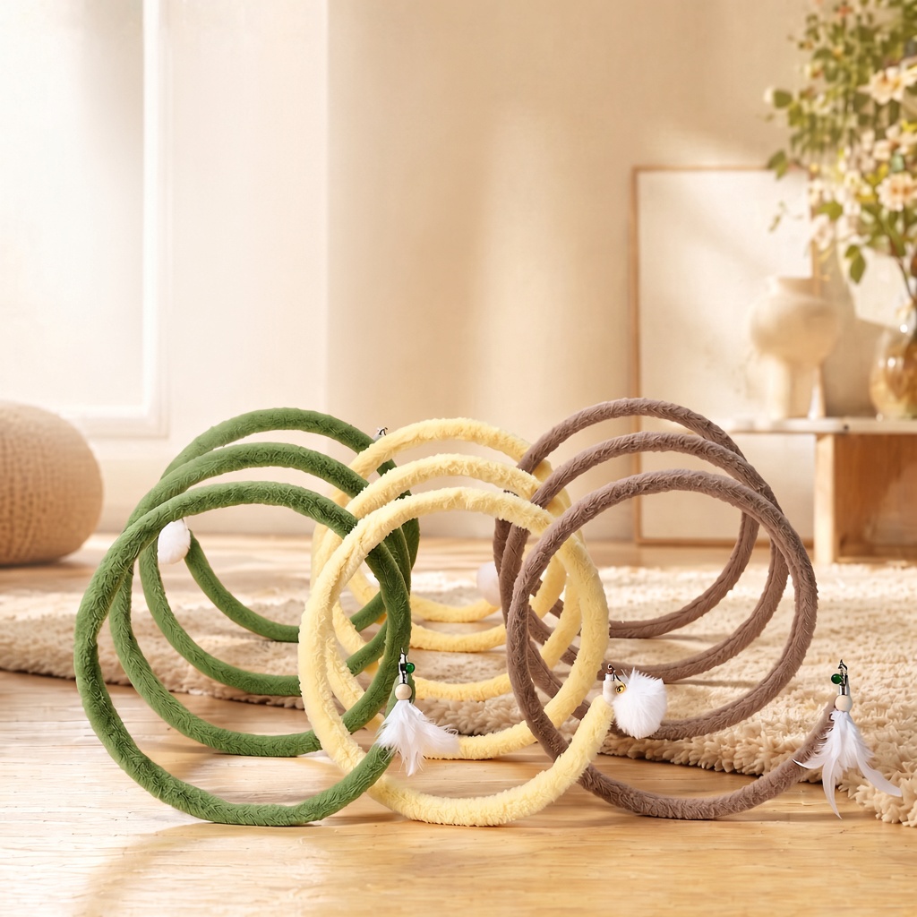 Spiral Plush Cat Spring Toy