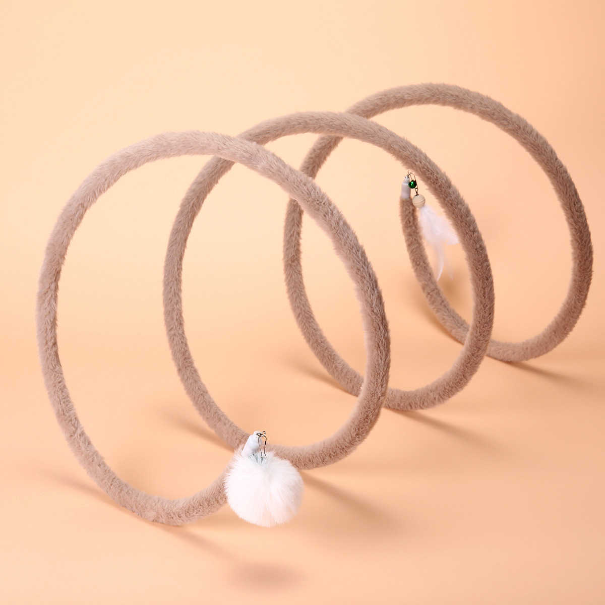 Spiral Plush Cat Spring Toy