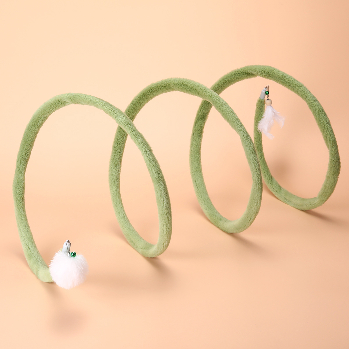 Spiral Plush Cat Spring Toy