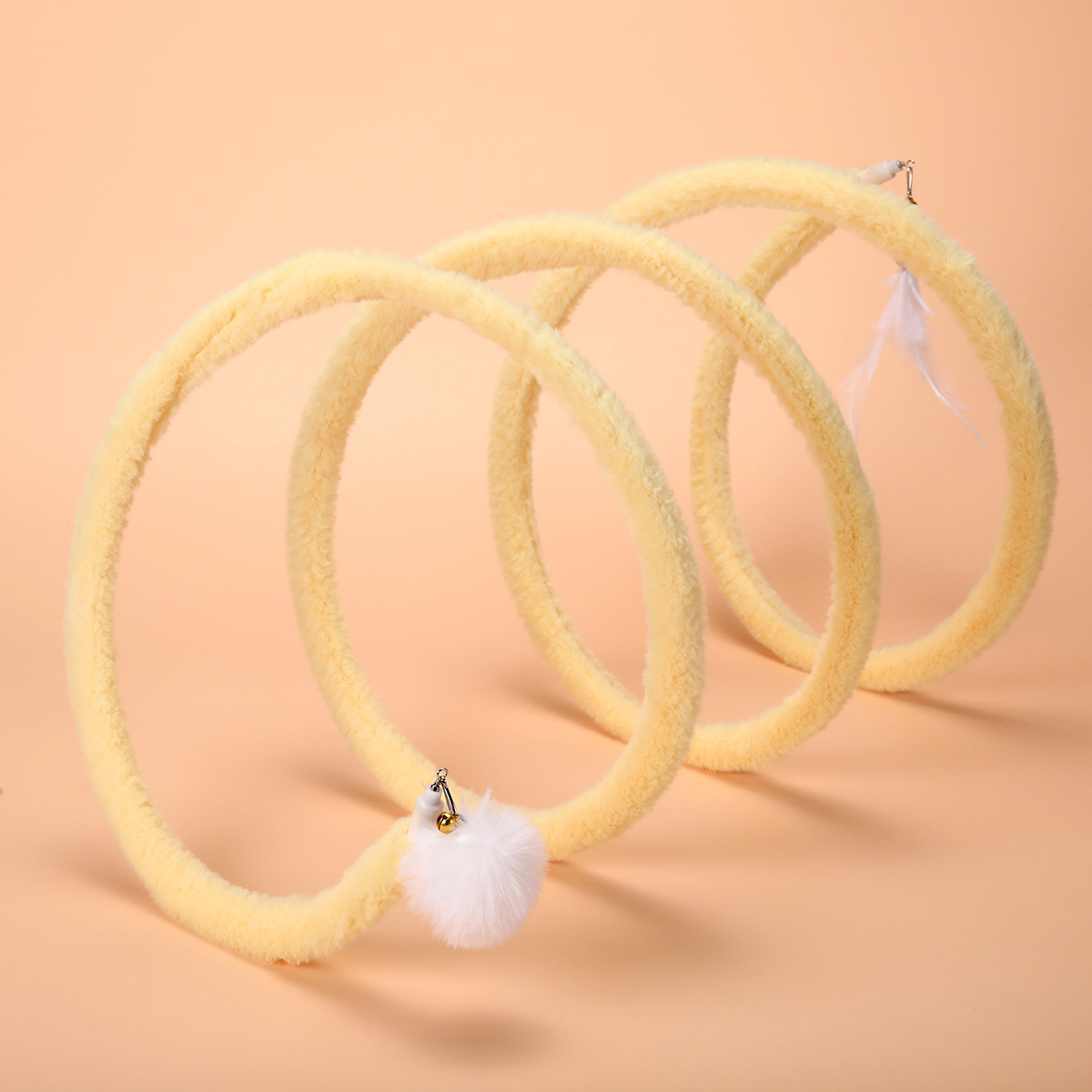 Spiral Plush Cat Spring Toy