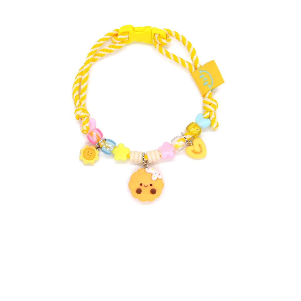 Cute Charm Beaded Rope Pet Collar