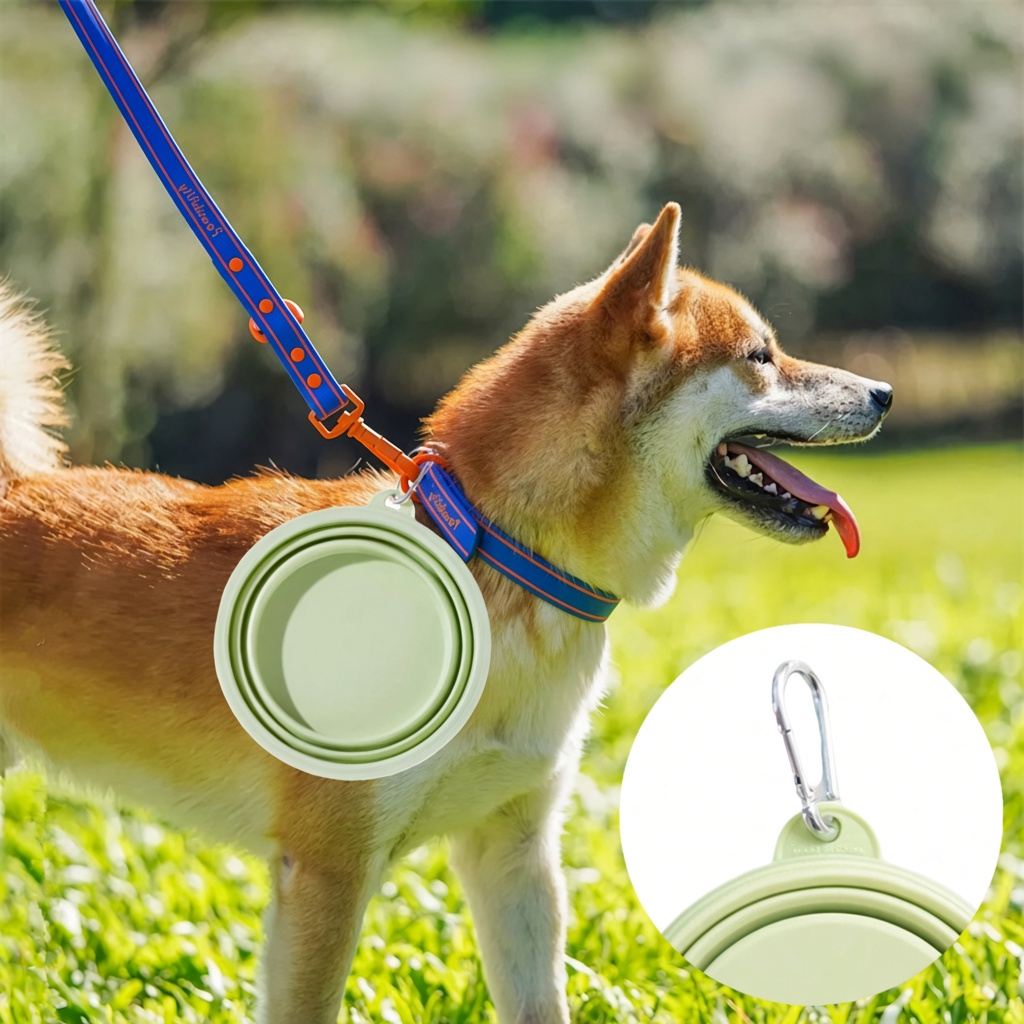 Foldable Silicone Travel Pet Bowl