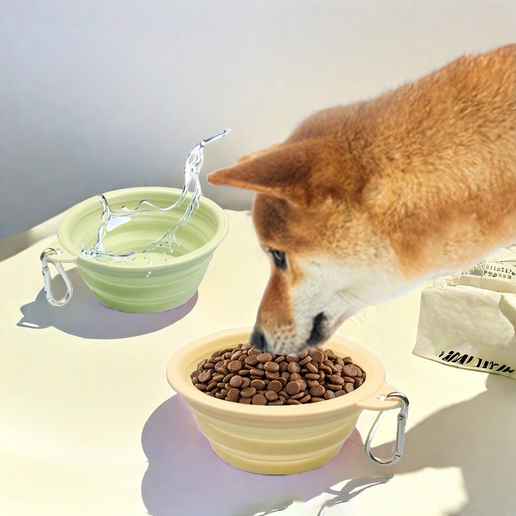 Foldable Silicone Travel Pet Bowl
