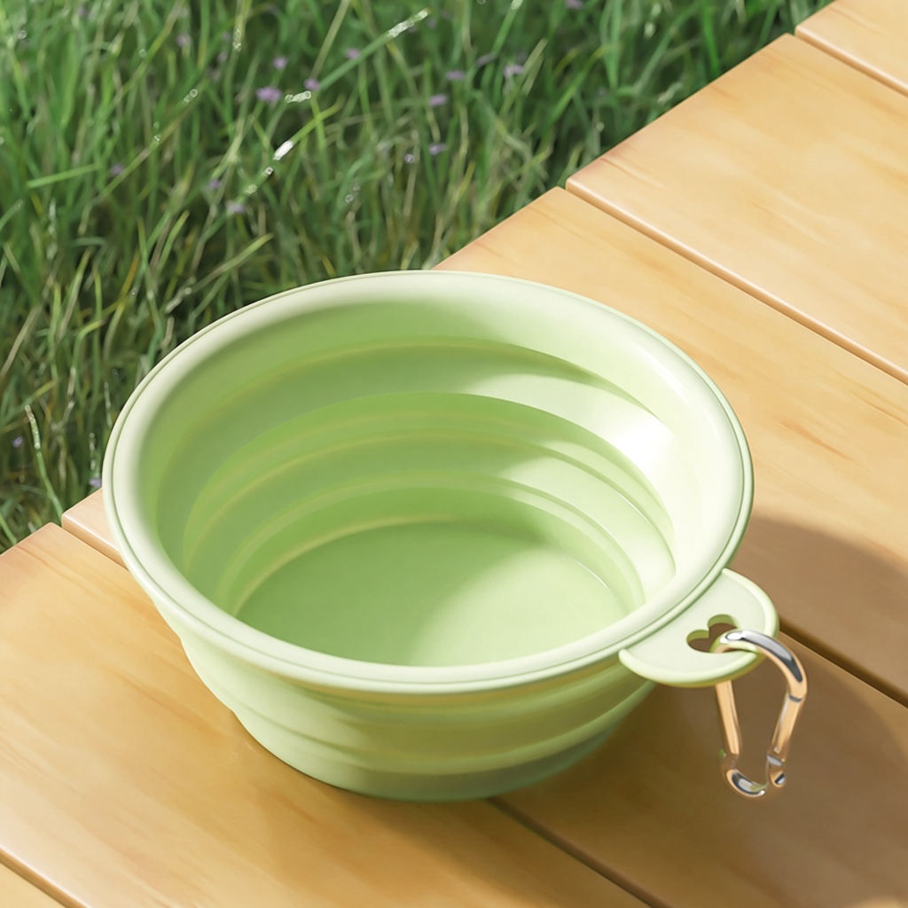 Foldable Silicone Travel Pet Bowl