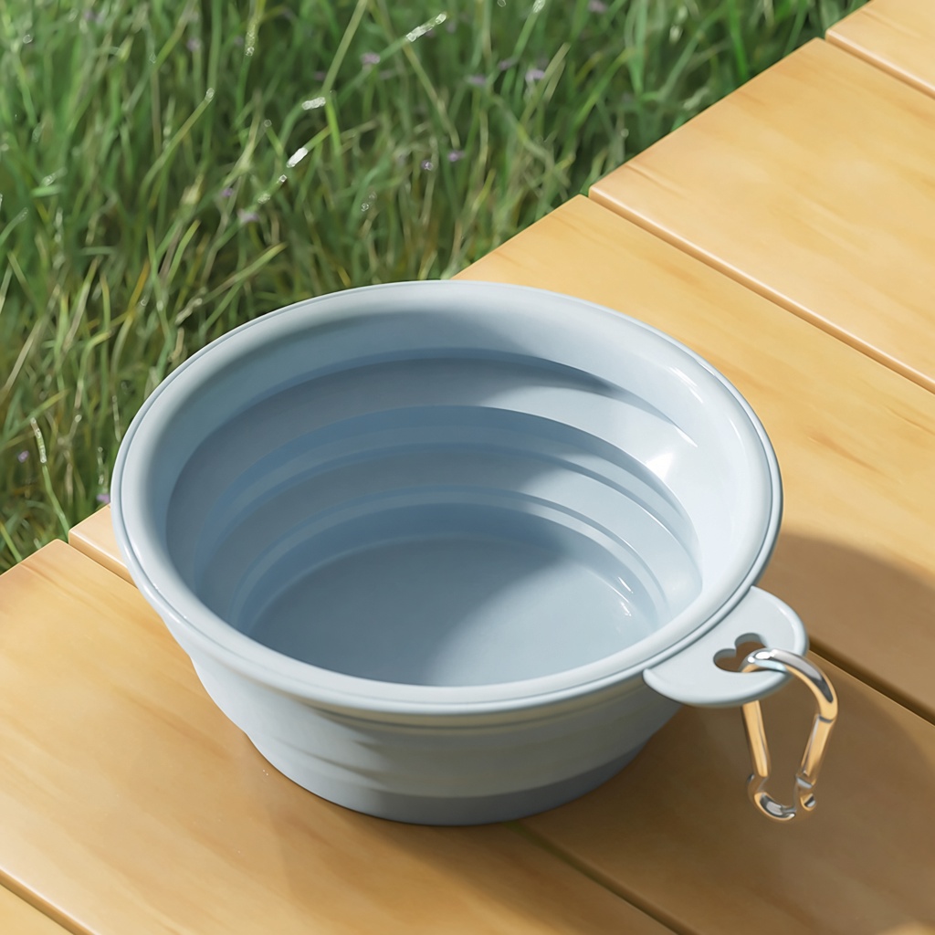 Foldable Silicone Travel Pet Bowl