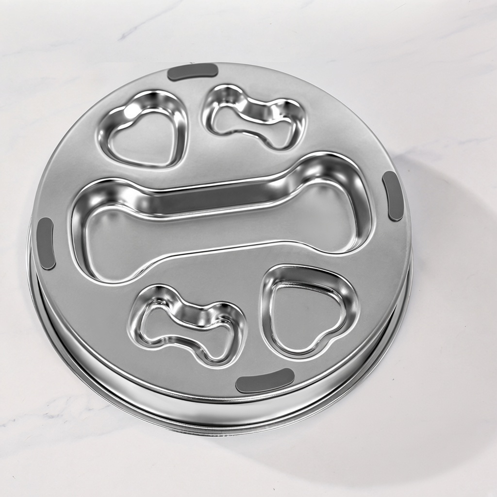 Stainless Steel Slow Feeder Pet Bowl