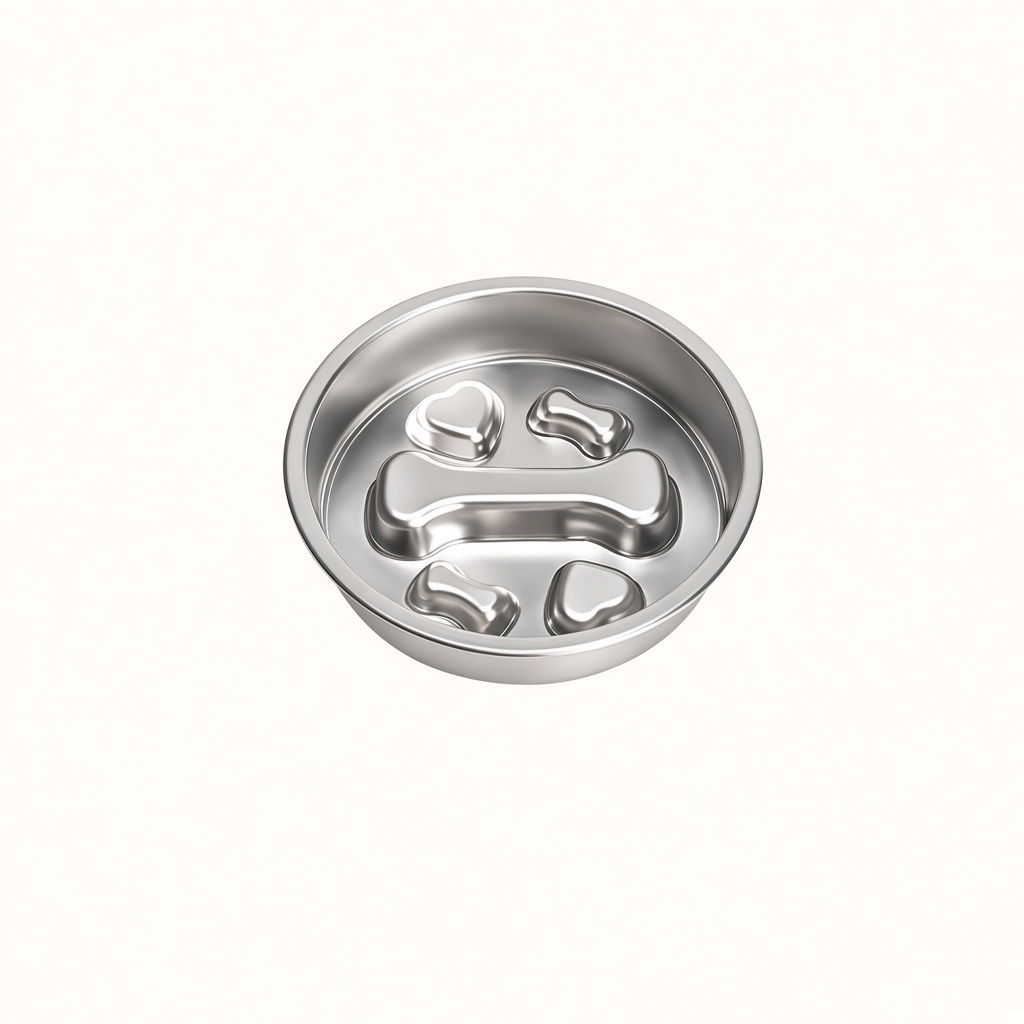 Stainless Steel Slow Feeder Pet Bowl