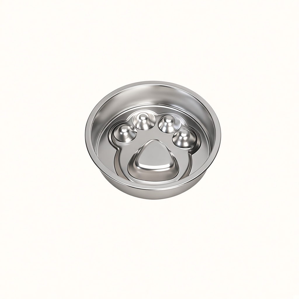Stainless Steel Slow Feeder Pet Bowl