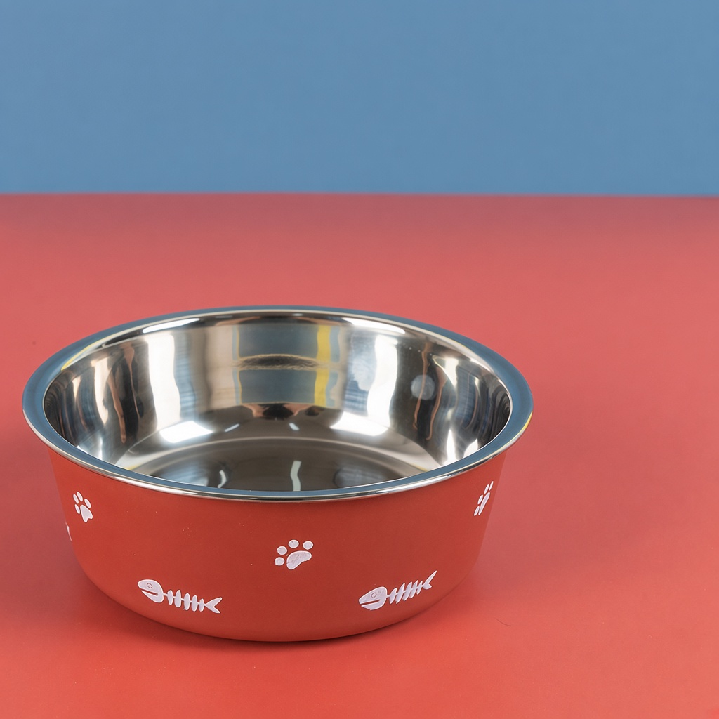 Nordic Double-Wall Suction Stainless Pet Bowl