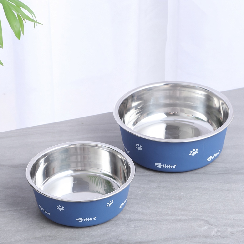 Nordic Double-Wall Suction Stainless Pet Bowl