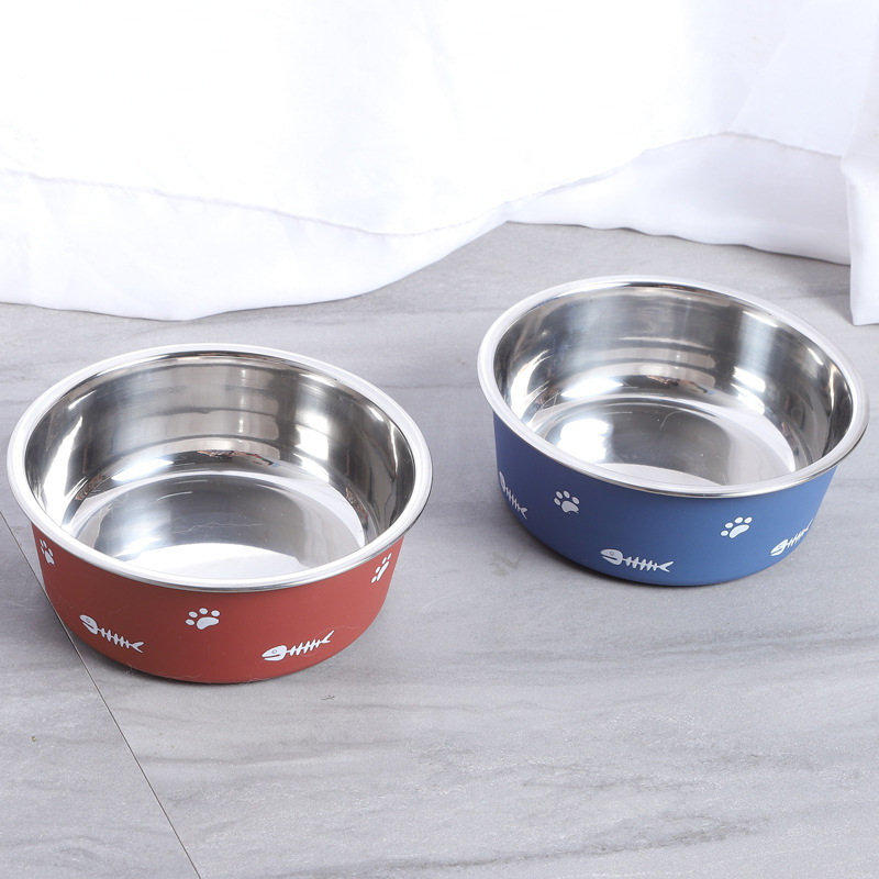 Nordic Double-Wall Suction Stainless Pet Bowl