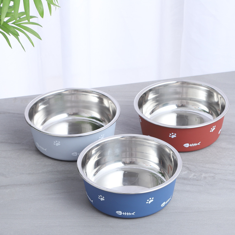 Nordic Double-Wall Suction Stainless Pet Bowl