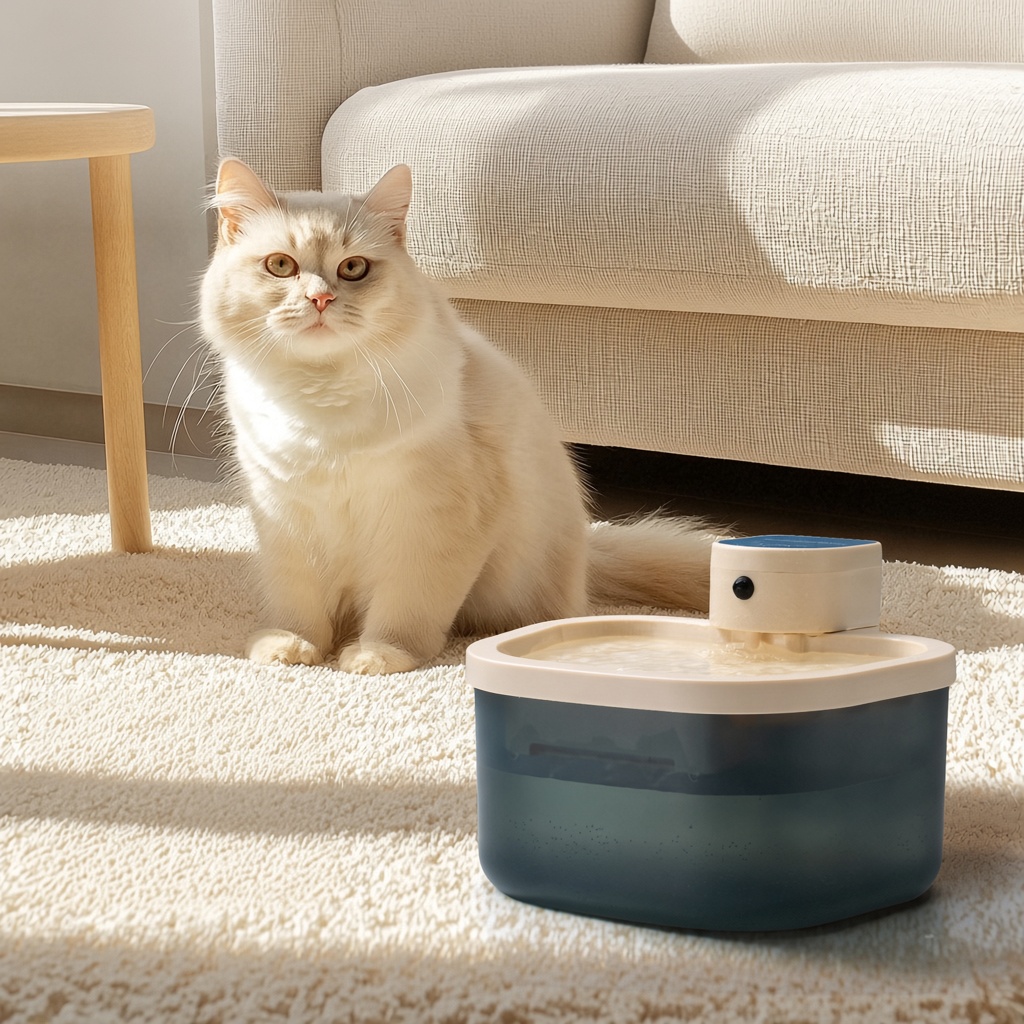Cordless Motion-Sensor Pet Water Fountain