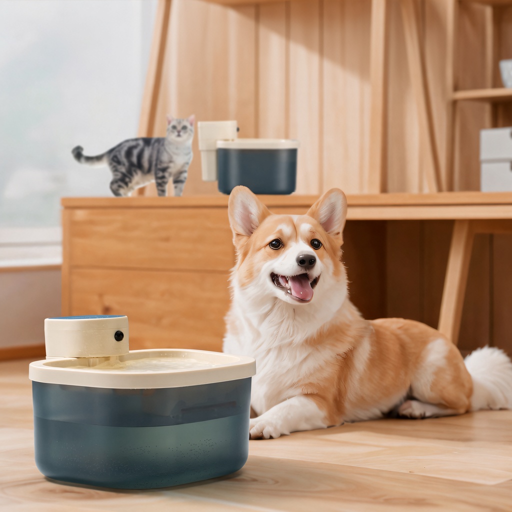 Cordless Motion-Sensor Pet Water Fountain
