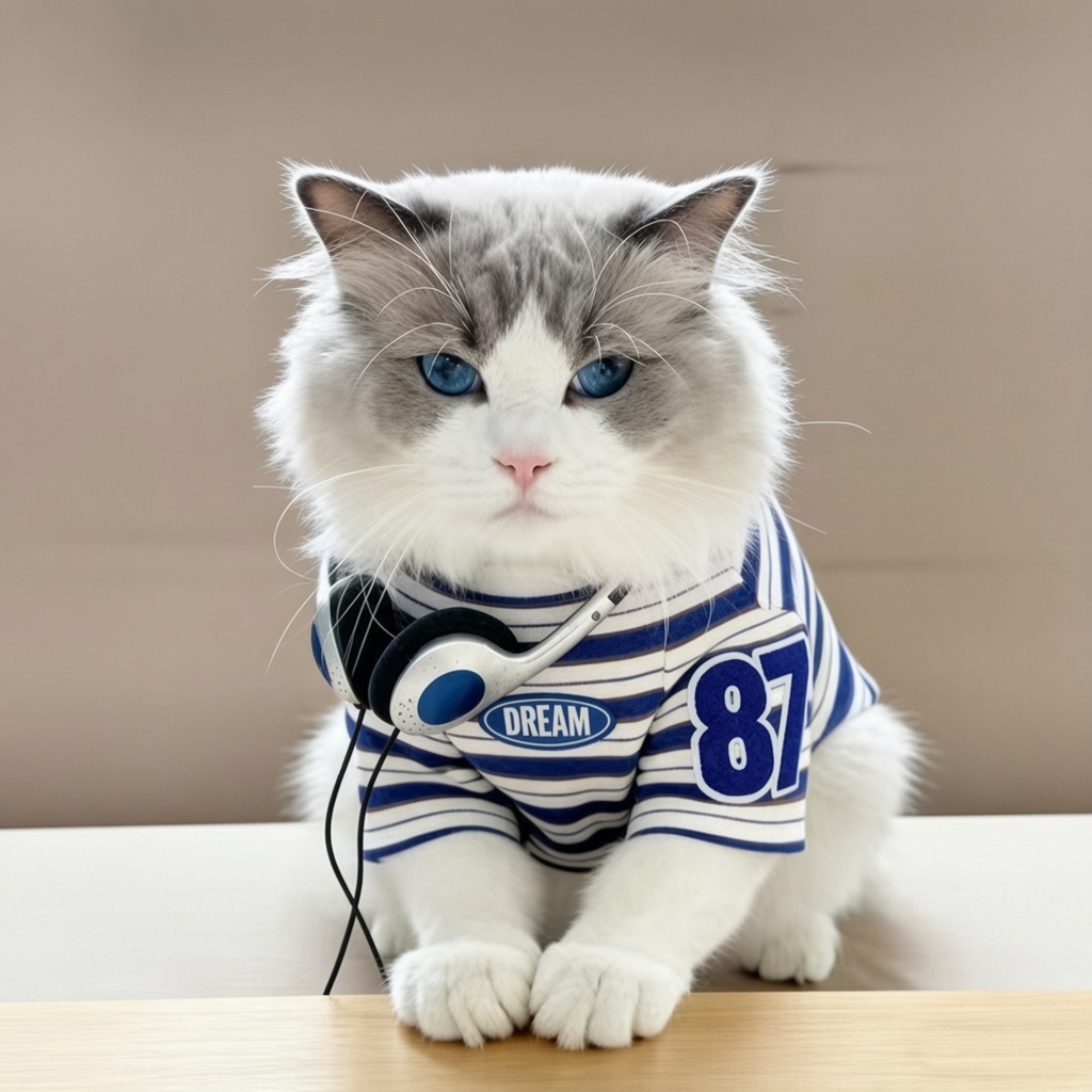 Blue Stripe Short-Sleeve Pet Tee