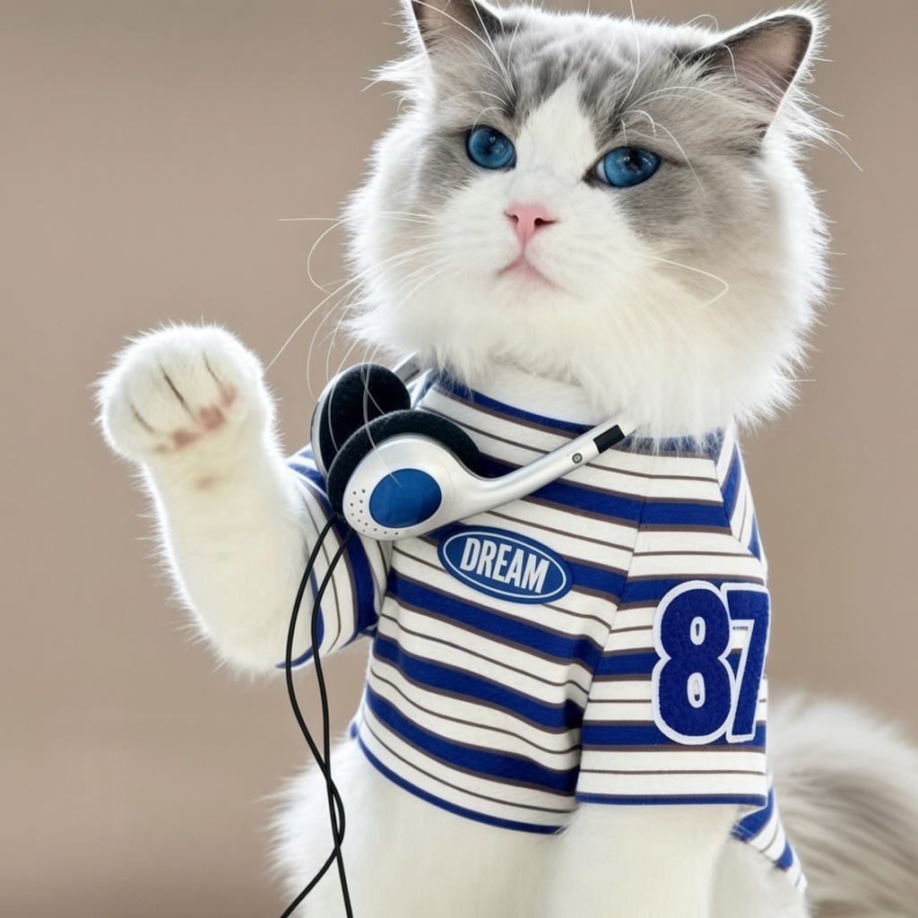 Blue Stripe Short-Sleeve Pet Tee