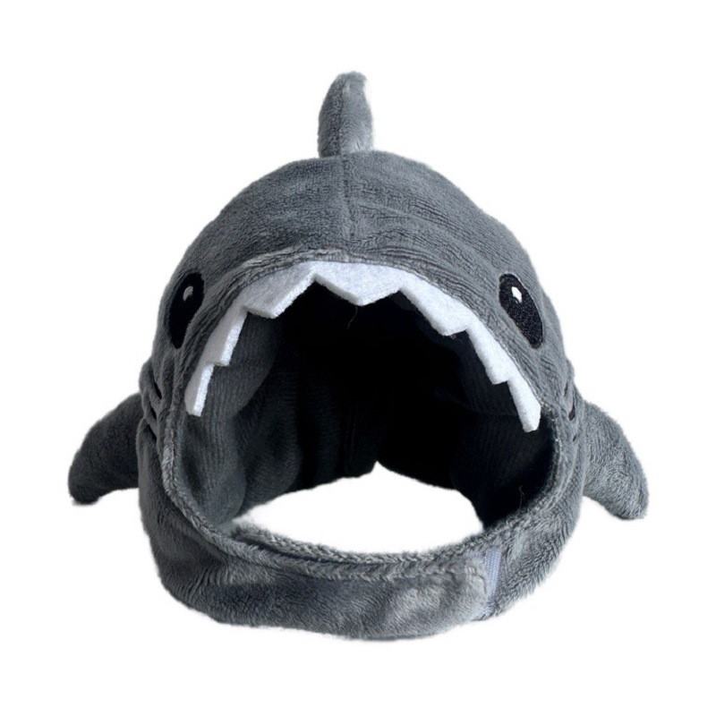 Plush Shark Pet Hood
