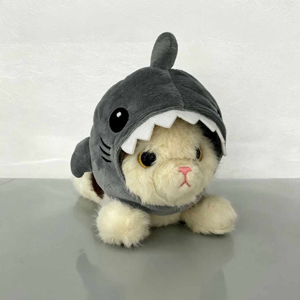 Plush Shark Pet Hood