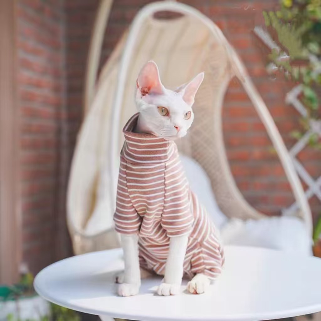 Stripe Four-Leg Cat Onesie