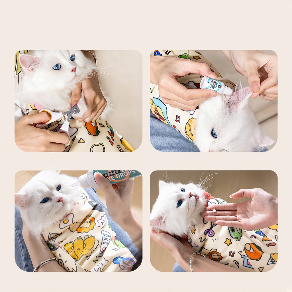 Self-Adhesive Cat Grooming Wrap