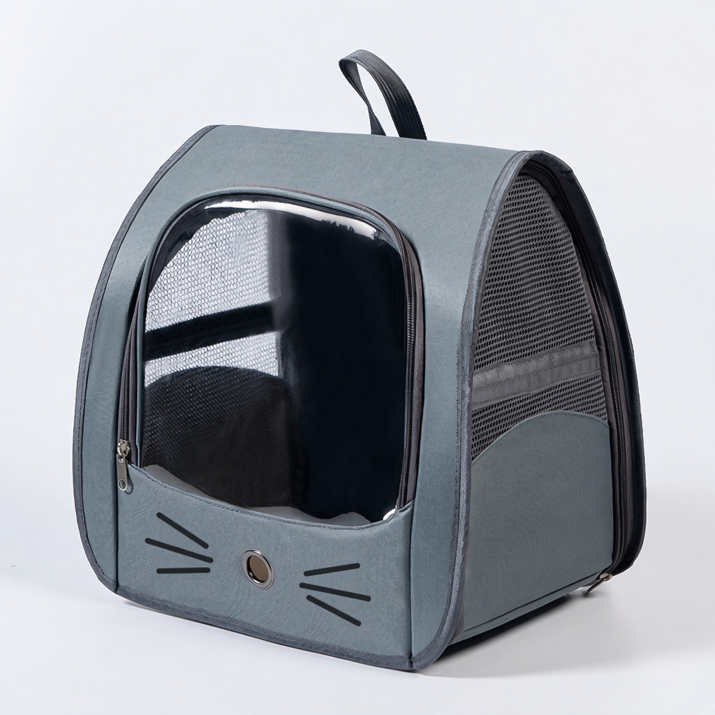 Transparent-Window Cat Carrier Backpack
