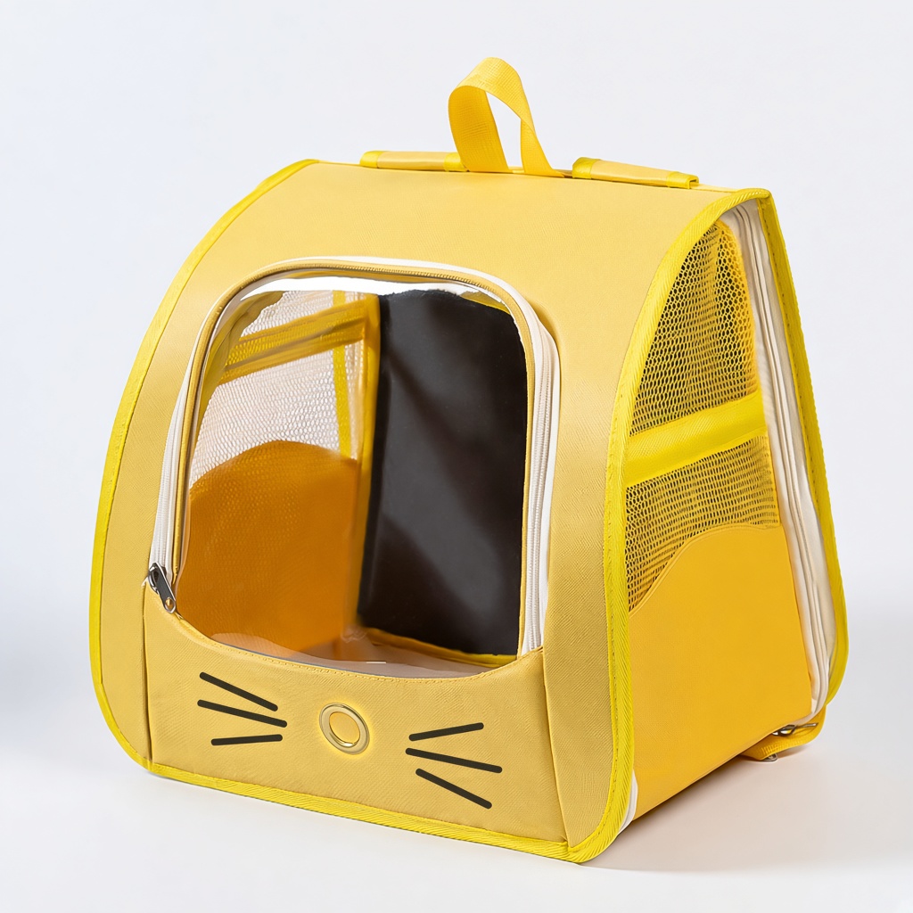 Transparent-Window Cat Carrier Backpack