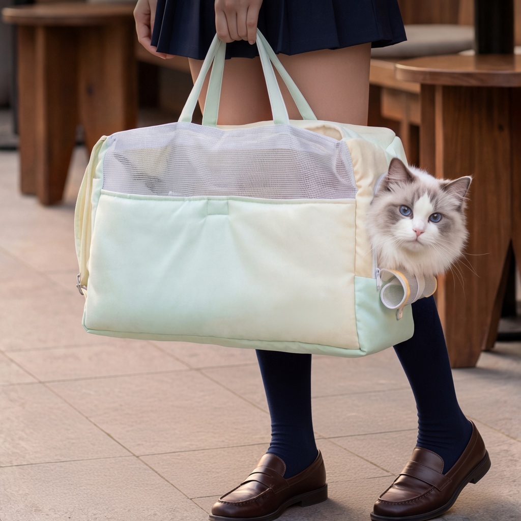 Breathable Head-Out Pet Shoulder Carrier