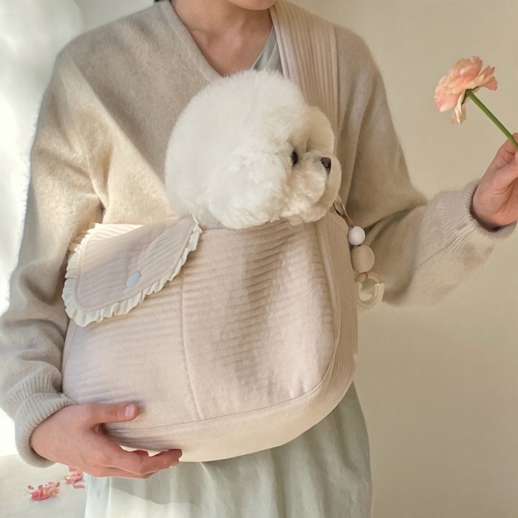 Quilted Cotton Pet Sling Carrier