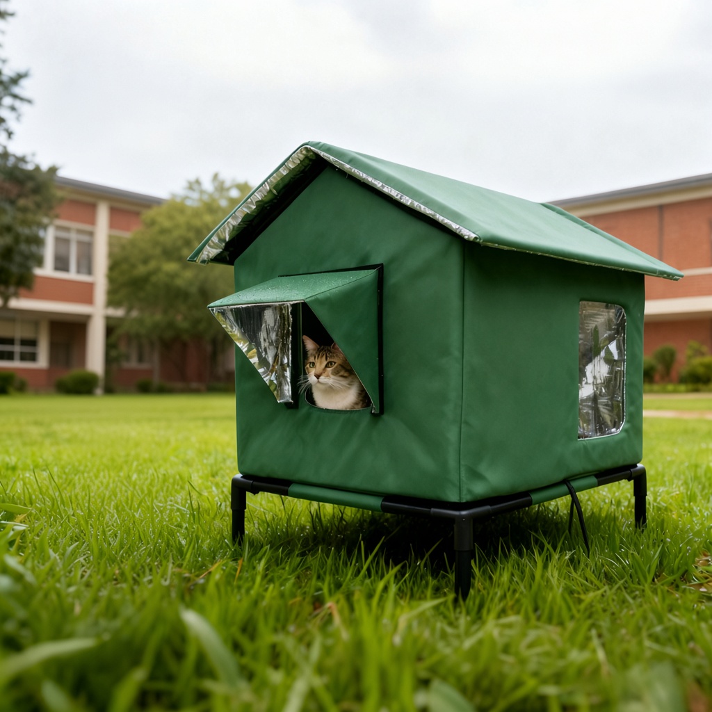 Elevated Waterproof Outdoor Cat House