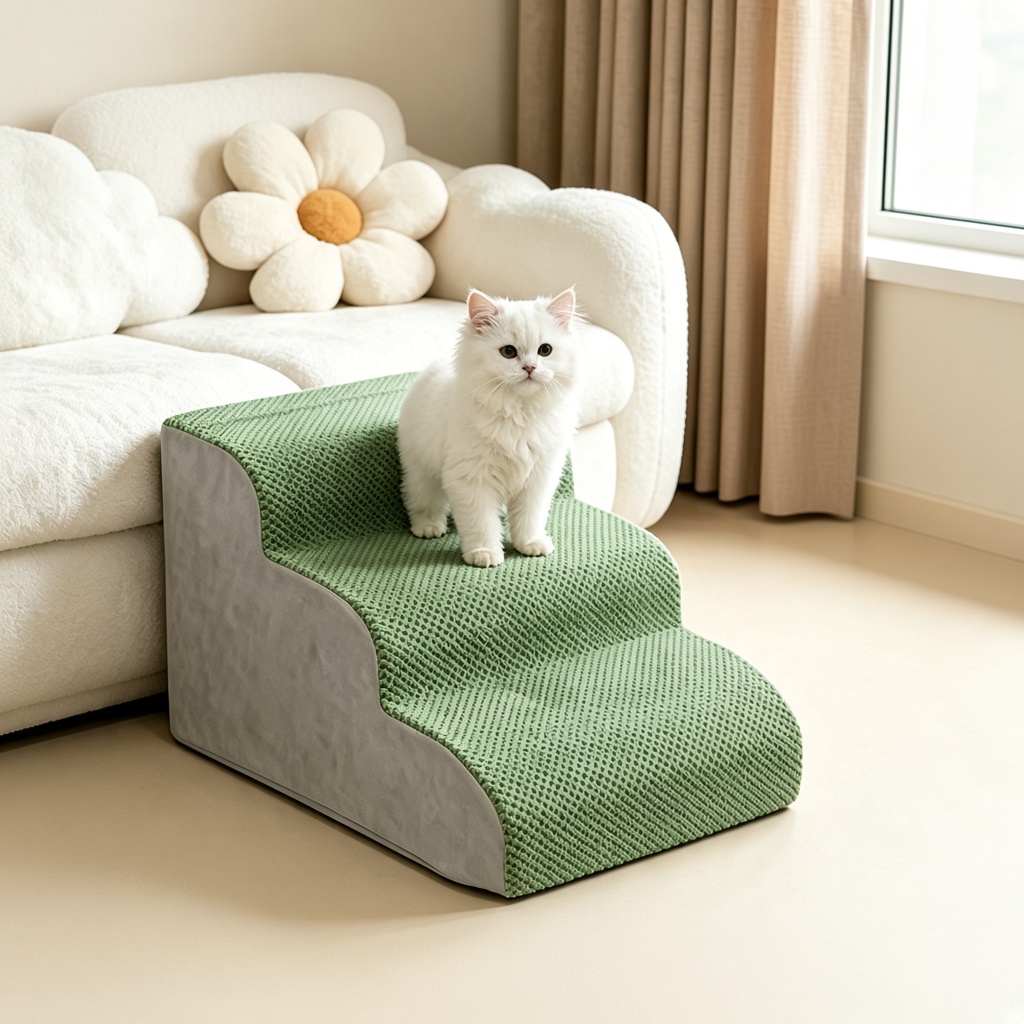 Foam Pet Stairs & Enclosed Nest