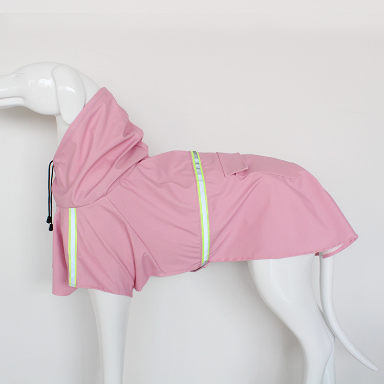 Reflective Hooded Dog Raincoat