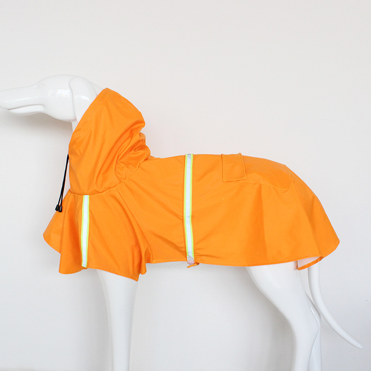 Reflective Hooded Dog Raincoat