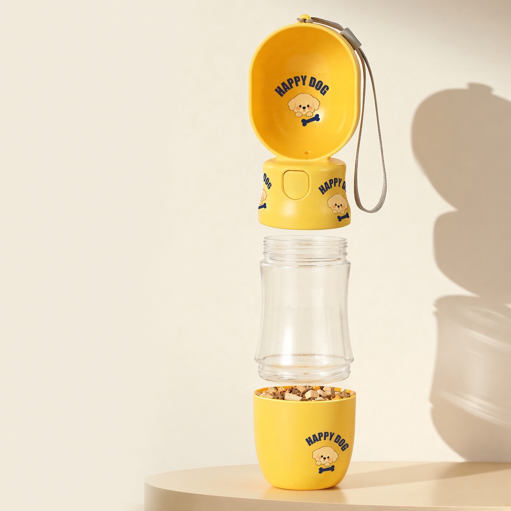 Printed Travel Pet Water Bottle