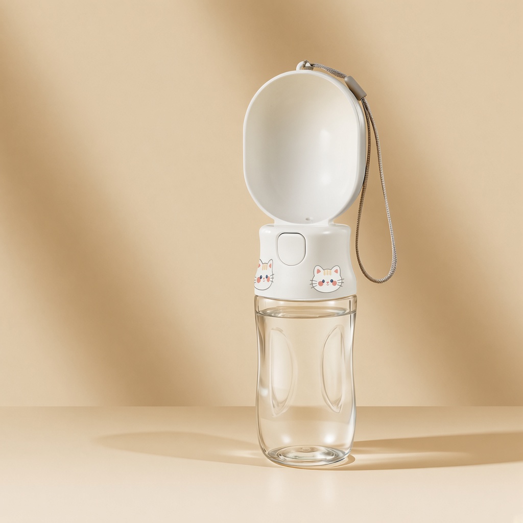 Printed Travel Pet Water Bottle