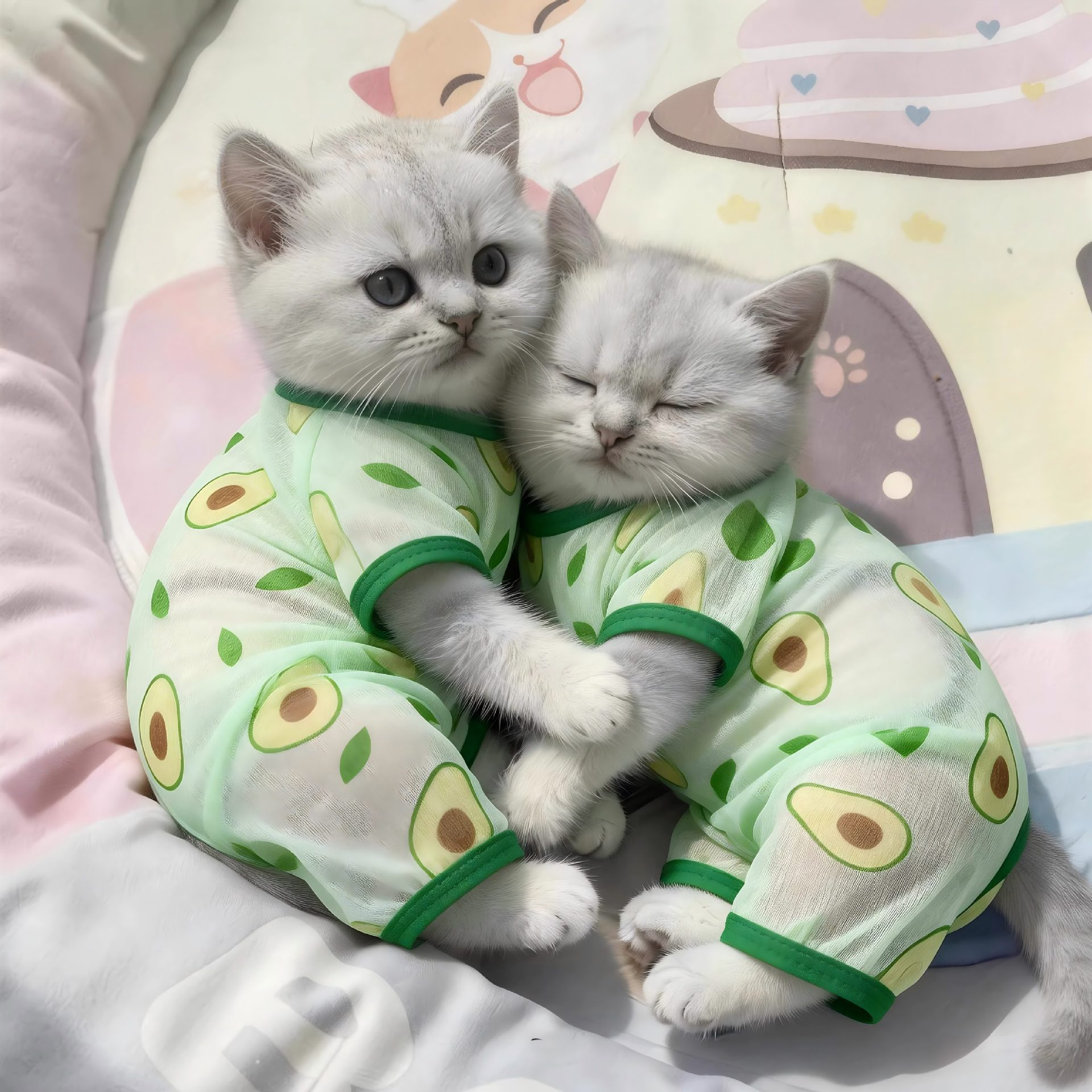 Summer Mesh Four-Leg Cat Suit