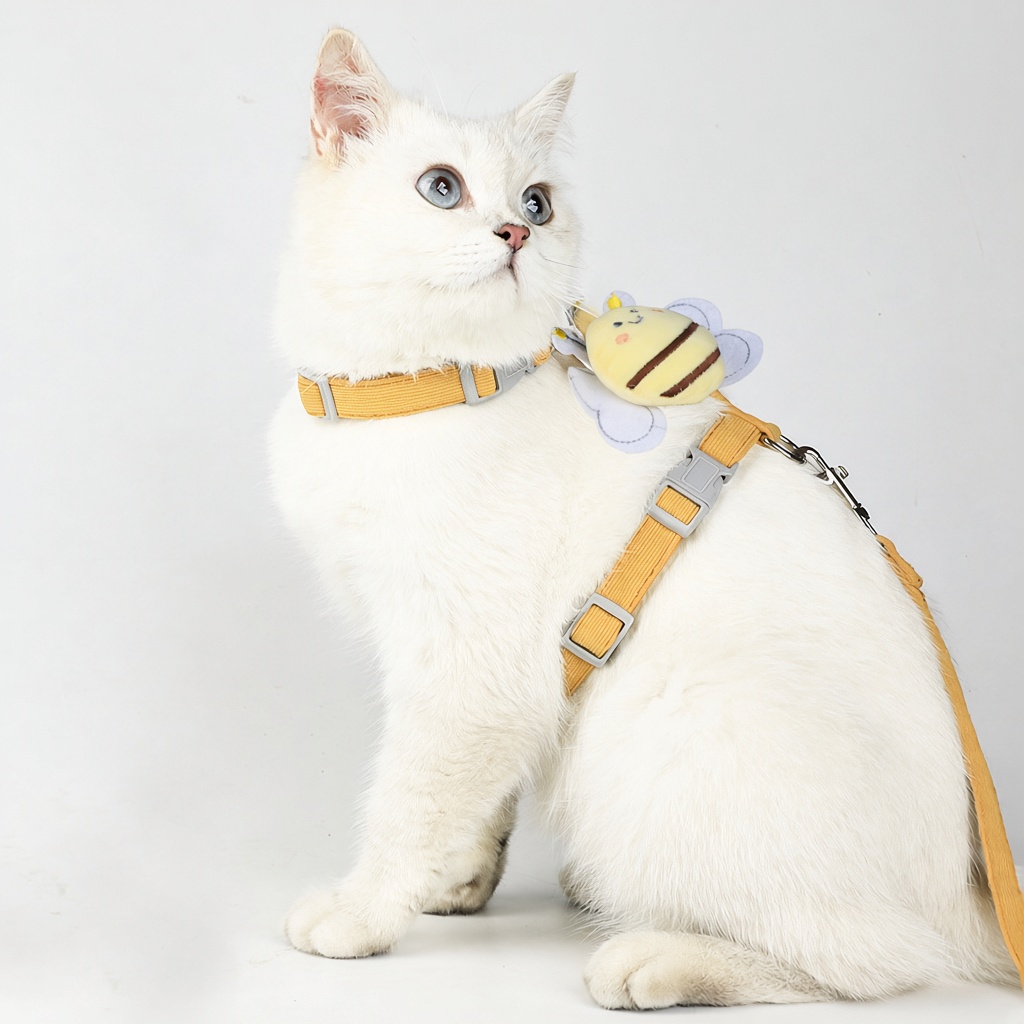 Bee Plush H-Style Cat Harness & Leash