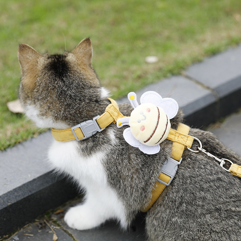 Bee Plush H-Style Cat Harness & Leash