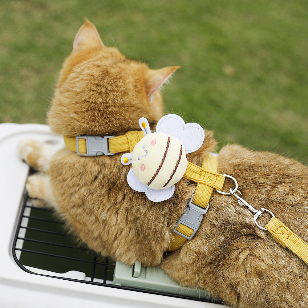 Bee Plush H-Style Cat Harness & Leash