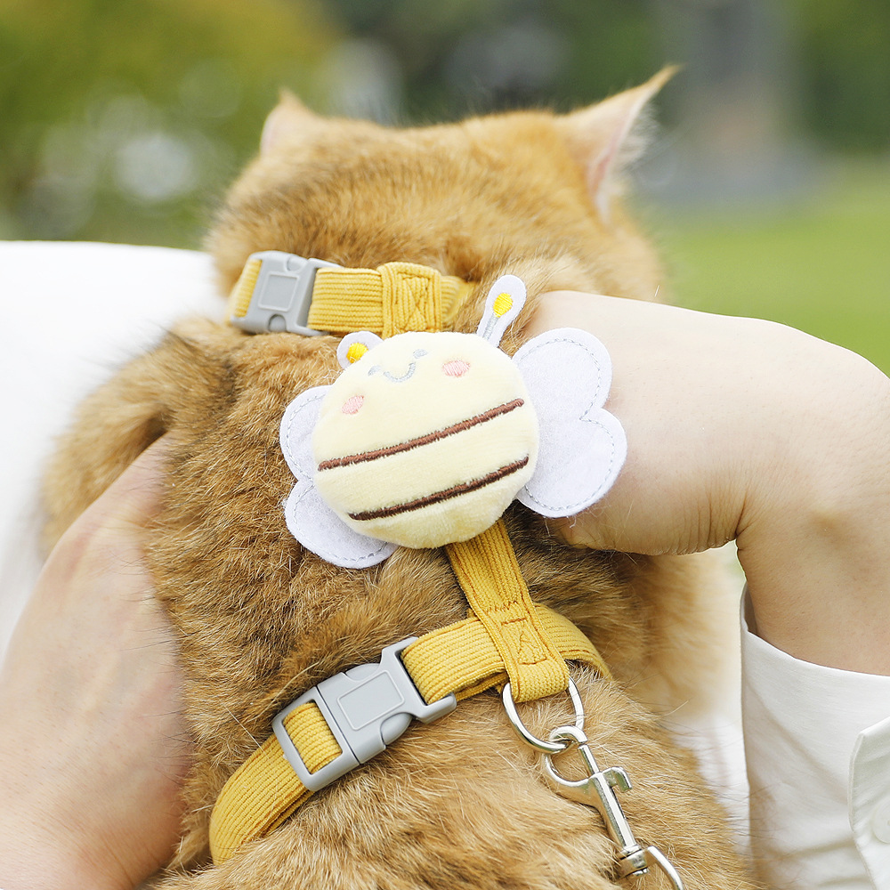 Bee Plush H-Style Cat Harness & Leash
