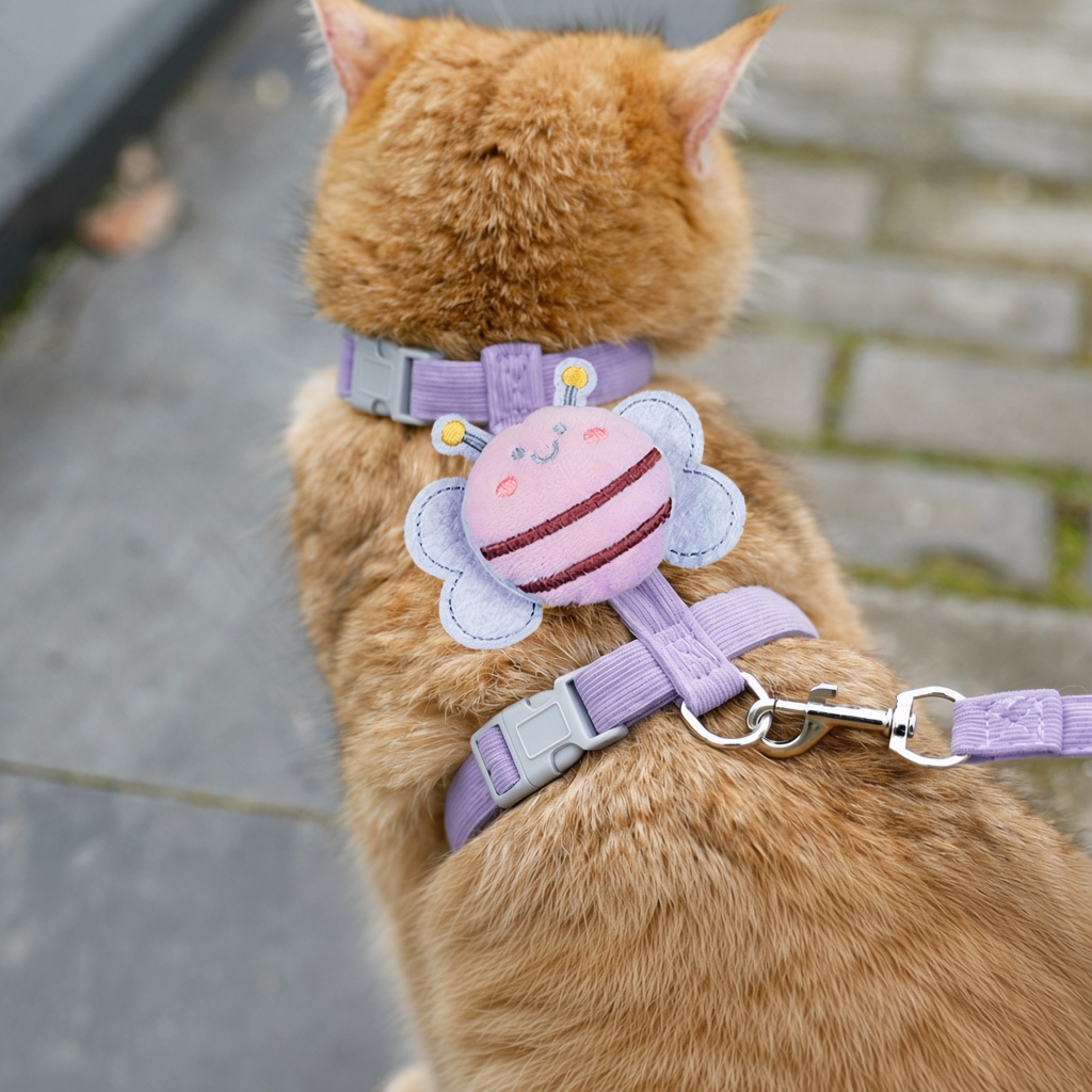 Bee Plush H-Style Cat Harness & Leash
