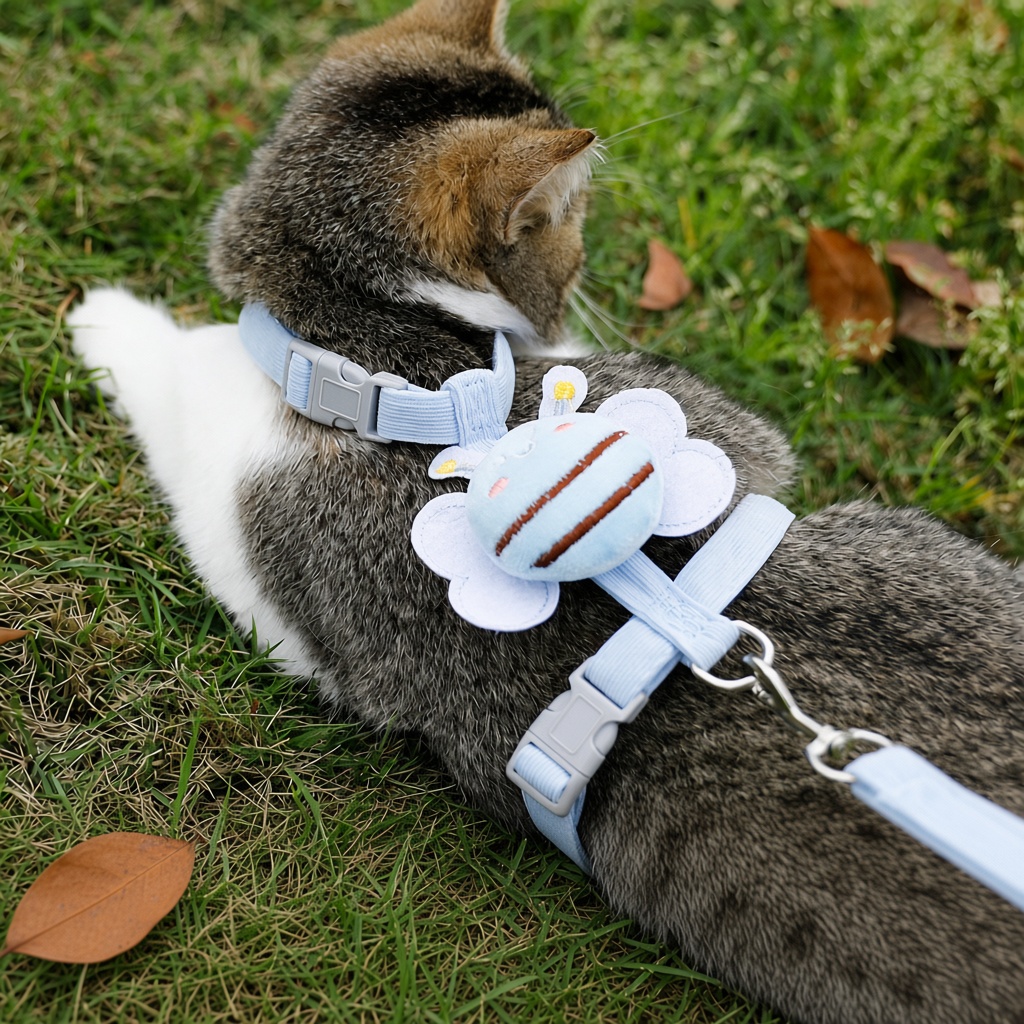 Bee Plush H-Style Cat Harness & Leash