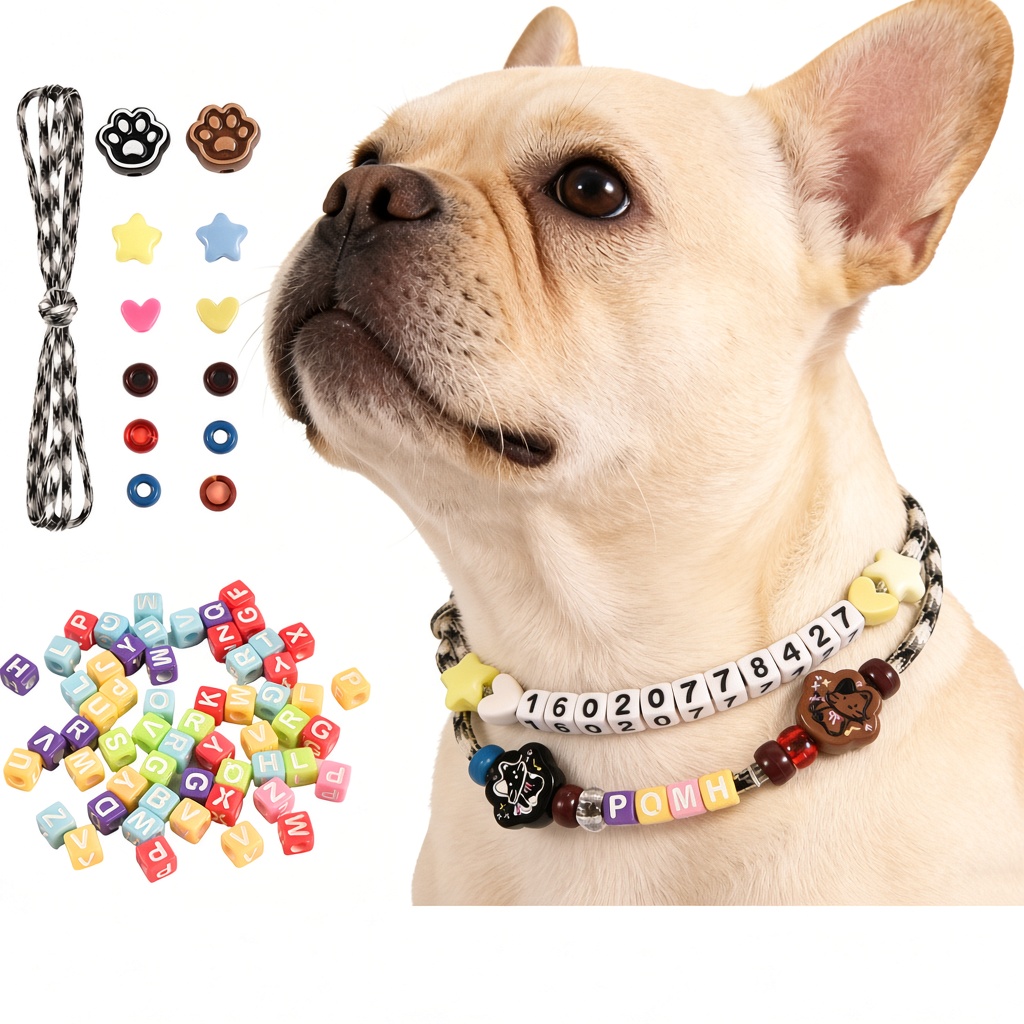 DIY Letter Bead Pet ID Collar Kit