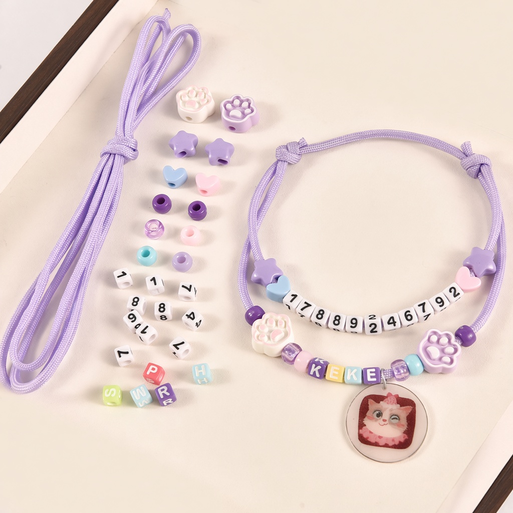 DIY Letter Bead Pet ID Collar Kit
