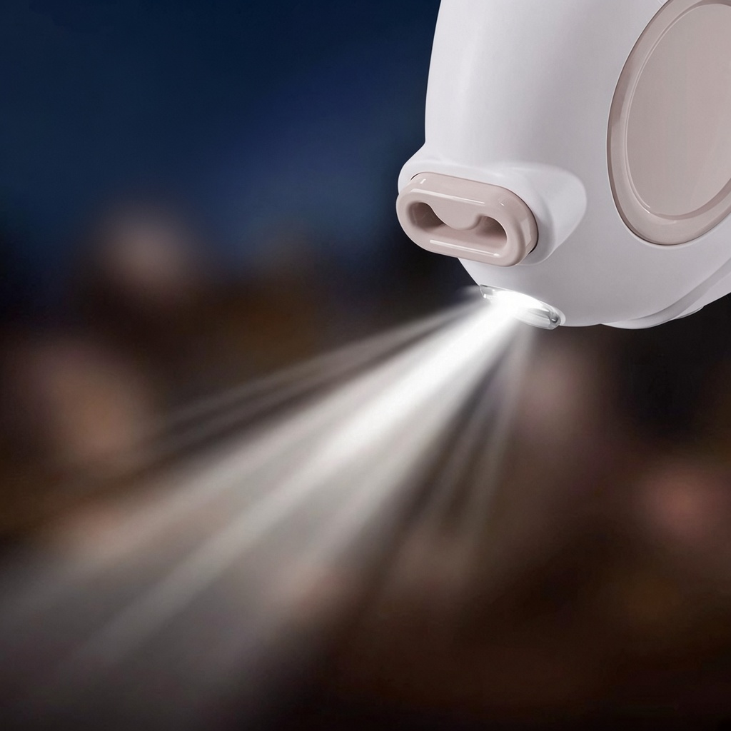 Compact Night LED Retractable Dog Leash
